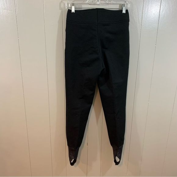 Schoeller of Switzerland Black Wool Blend Vintage Zip Warm Stirrups Ski Pants 8 - Picture 9 of 10